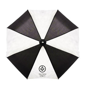 Master Mason Blue Lodge Umbrella - Three Folding Windproof - Bricks Masons