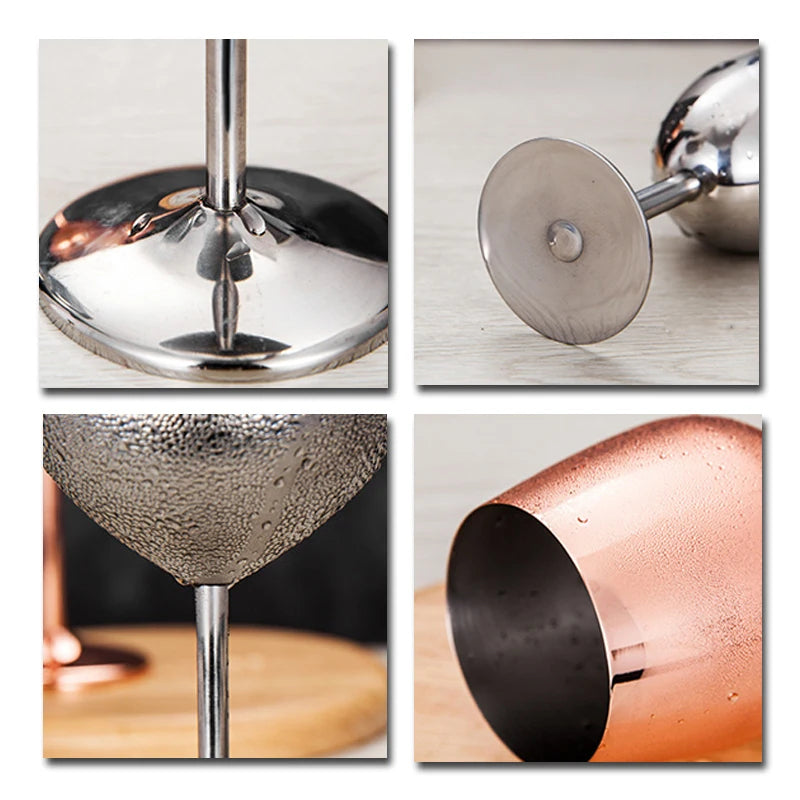 Master Mason Blue Lodge Wine Glass - Stainless Steel Customizable - Bricks Masons