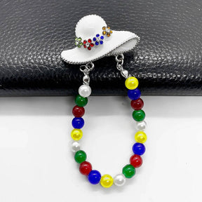 OES Lapel Pin - Handmade Enamel - Bricks Masons