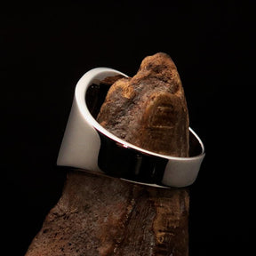 Order of Malta Ring - Silver & Green Sterling Silver Cross - Bricks Masons