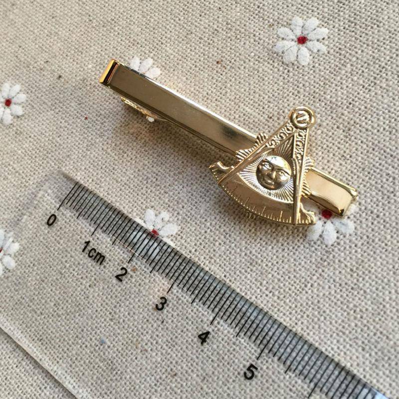 Past Master Blue Lodge Tie Clip - Gold - Bricks Masons