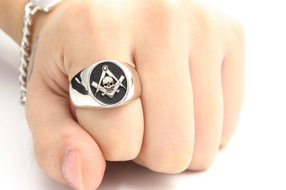 Widows Sons Ring - Skull and Bones 925 Sterling Silver