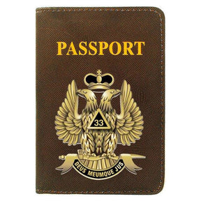 33rd Degree Scottish Rite Wallet - Passport & Credit Card Holder