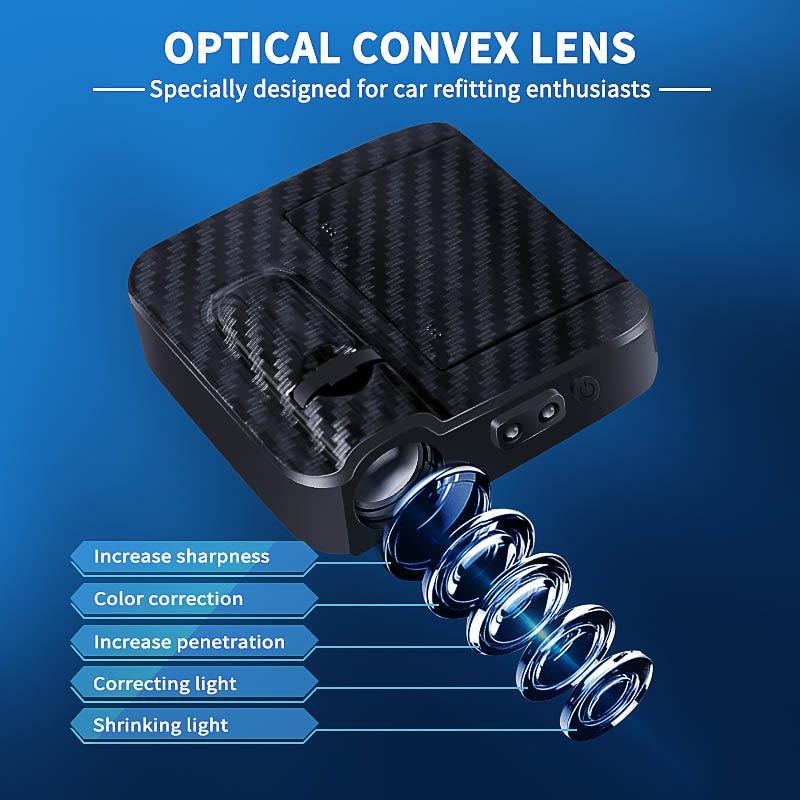 Knights Templar Car Door Light Projector - Customizable Wireless LED - Bricks Masons