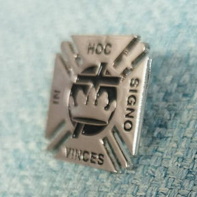 Knights Templar Commandery Lapel Pin - 1" IN HOC SIGNO VINCES