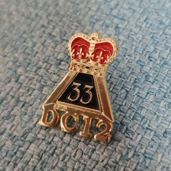 33rd Degree Scottish Rite Lapel Pin - Crown