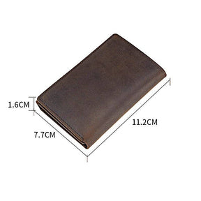 Master Mason Blue Lodge Wallet - I Always Look To The East Genuine Leather Brown