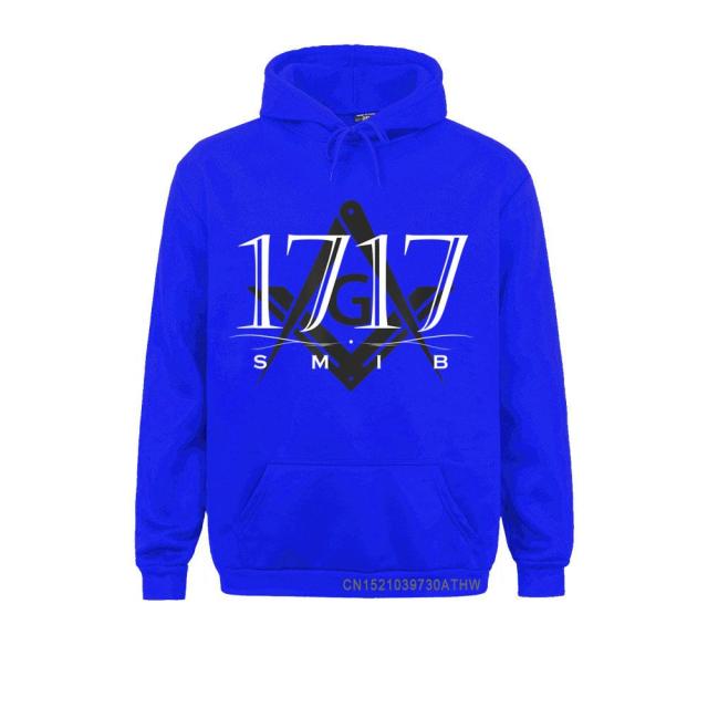 Master Mason Blue Lodge Hoodie - 1717 SMIB Square and Compass G [Multiple Colors]