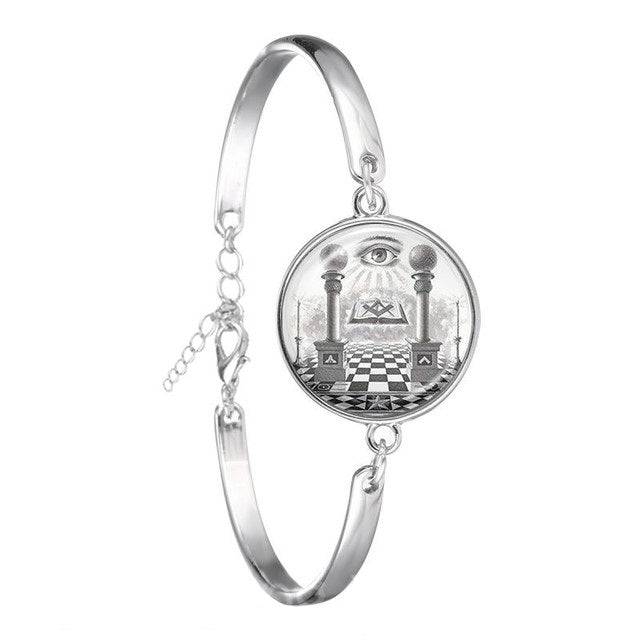 Master Mason Blue Lodge Bracelet - Annuit Coeptis Sign