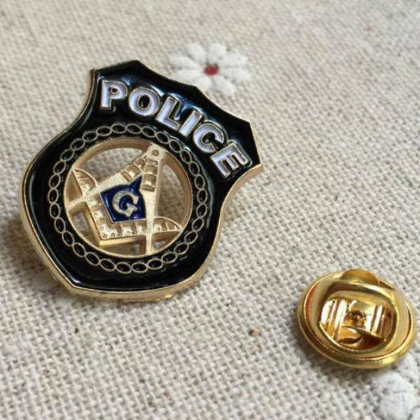 Master Mason Blue Lodge Lapel Pin - Police Square Compass