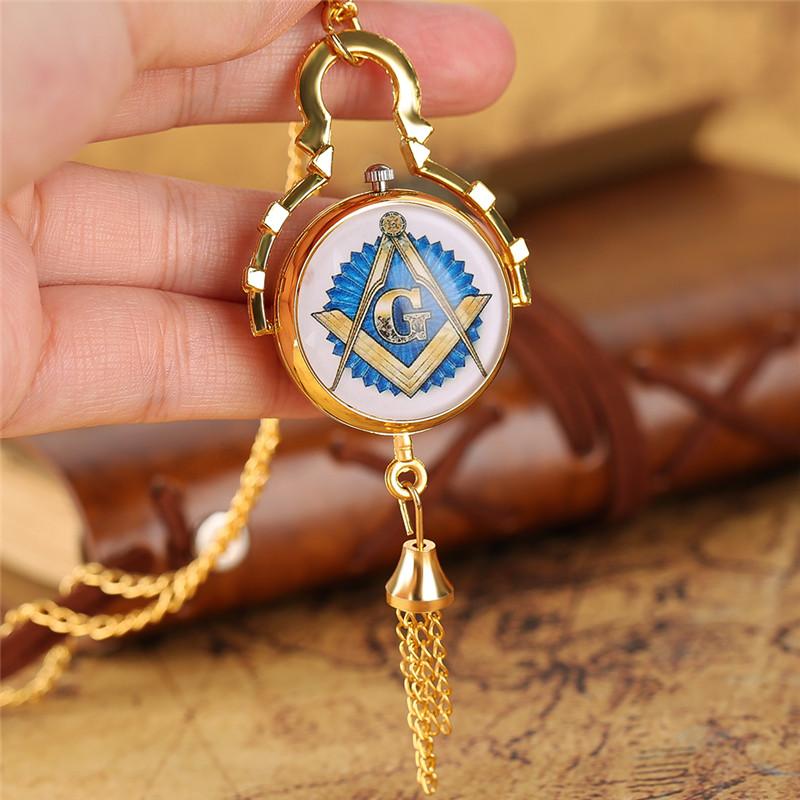 Master Mason Blue Lodge Pocket Watch - Bell Watch