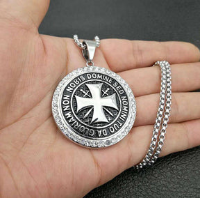 Knights Templar Commandery Necklace - Non Nobis Domine Sed Nomini Tuo Da Gloriam