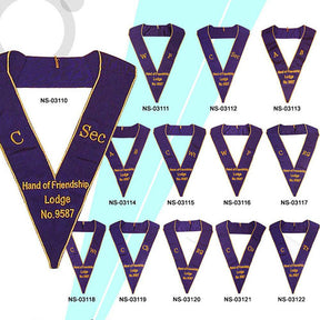 R.A.O.B. Collar - Gold Embroidery - Bricks Masons