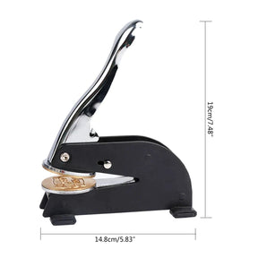 Royal & Select Masters Desktop Seal Press - Stainless Steel With Black Customizable - Bricks Masons