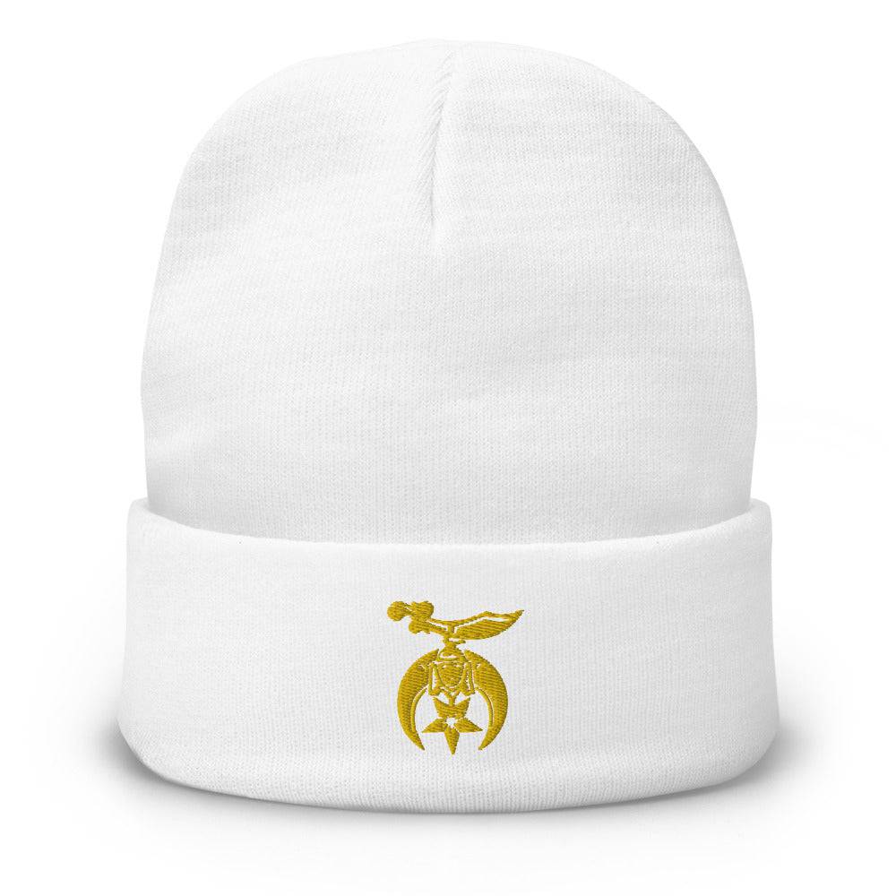 Shriners Beanie - Golden Embroidery Various Colors - Bricks Masons