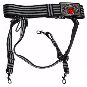 Sir Knight Knights Templar Regalia Belt - Formée Pattée Cross - Bricks Masons