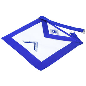 Worshipful Master Blue Lodge Officer Apron - Royal Blue - Bricks Masons