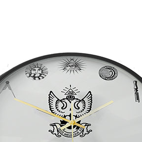 33rd Degree Scottish Rite Clock - Wings Up Frame with LED - Bricks Masons