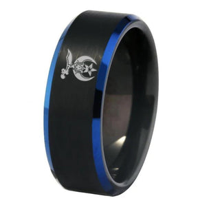 Shriners Ring - Black Stone Color - Bricks Masons