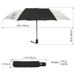 Grand Master Blue Lodge Umbrella - Three Folding Windproof - Bricks Masons