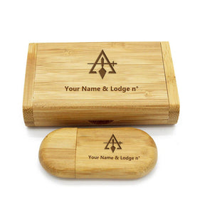 Council USB Flash Drives - Various Wood Colors - Bricks Masons