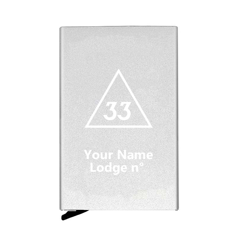 33rd Degree Scottish Rite Credit Card Holder - Various Colors - Bricks Masons