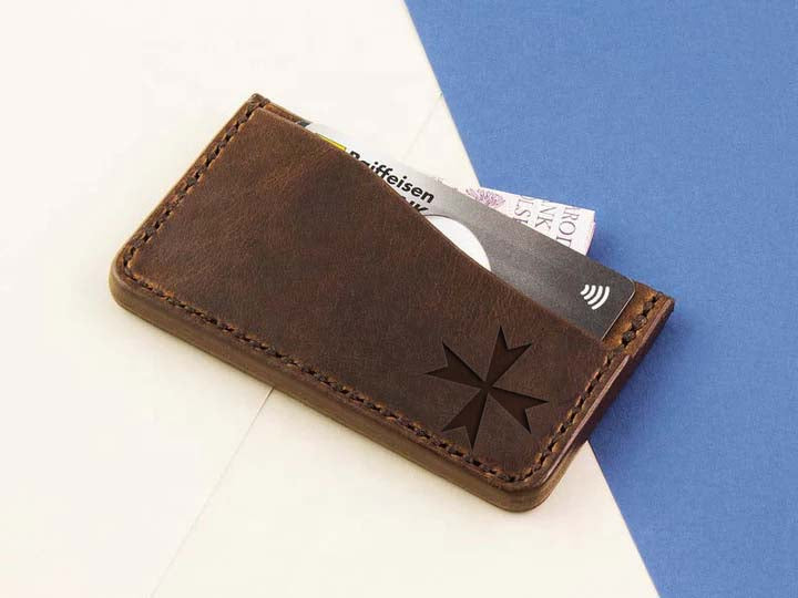 Order of Malta Wallet - Dark Brown - Bricks Masons