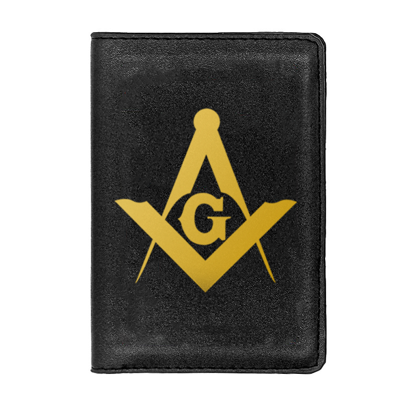 Master Mason Blue Lodge Wallet - Black & Brown - Bricks Masons