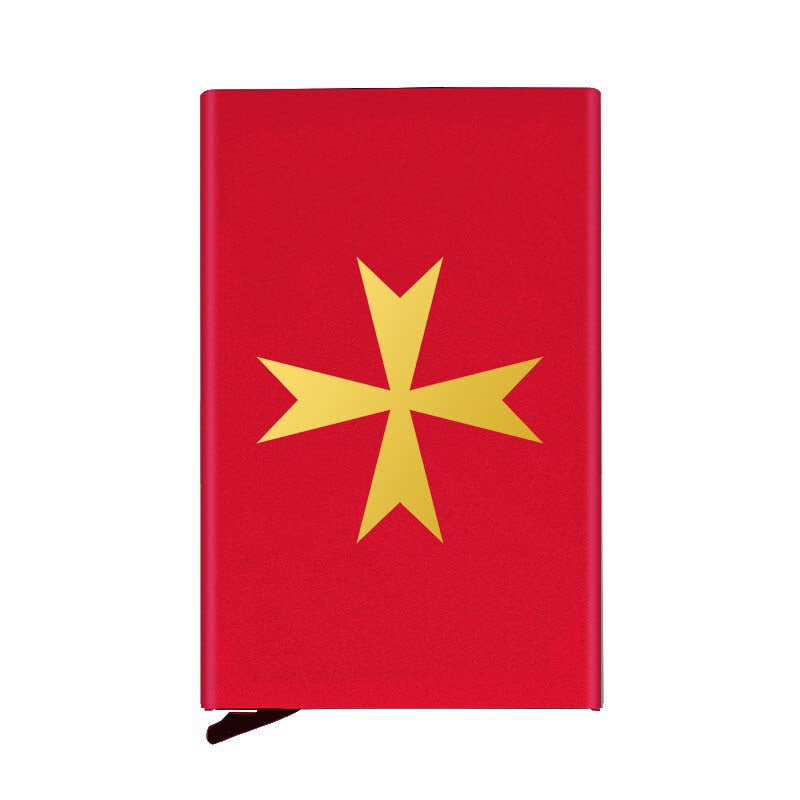 Order Of Malta Commandery Credit Card Holder - Various Colors - Bricks Masons