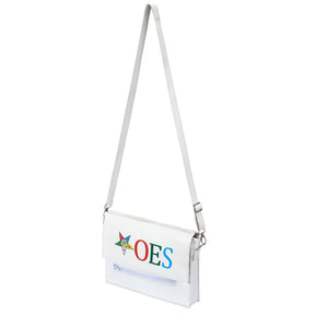 OES Handbag - White Leather - Bricks Masons