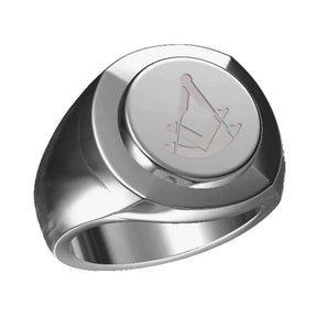 Past Master Blue Lodge Ring - Sterling Silver - Bricks Masons