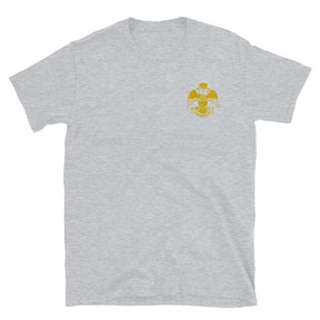 33rd Degree Scottish Rite T-Shirt - Wings Down Various Colors - Bricks Masons
