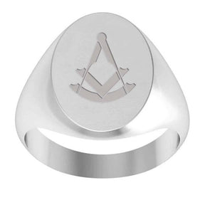 Past Master Blue Lodge Ring - Sterling Silver - Bricks Masons