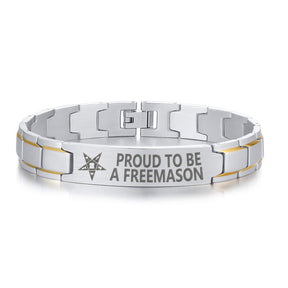 OES Bracelet - Stainless Steel - Bricks Masons