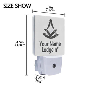 Past Master Blue Lodge LED Sign - 2 Pieces Plug-in - Bricks Masons