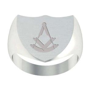 Past Master Blue Lodge Ring - Sterling Silver - Bricks Masons