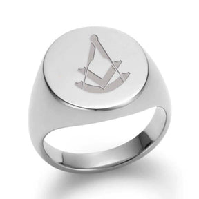 Past Master Blue Lodge Ring - Sterling Silver - Bricks Masons