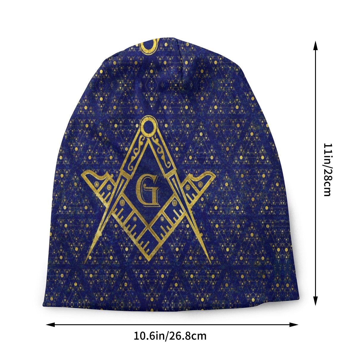 Master Mason Blue Lodge Beanie - Multifunction Bonnet - Bricks Masons