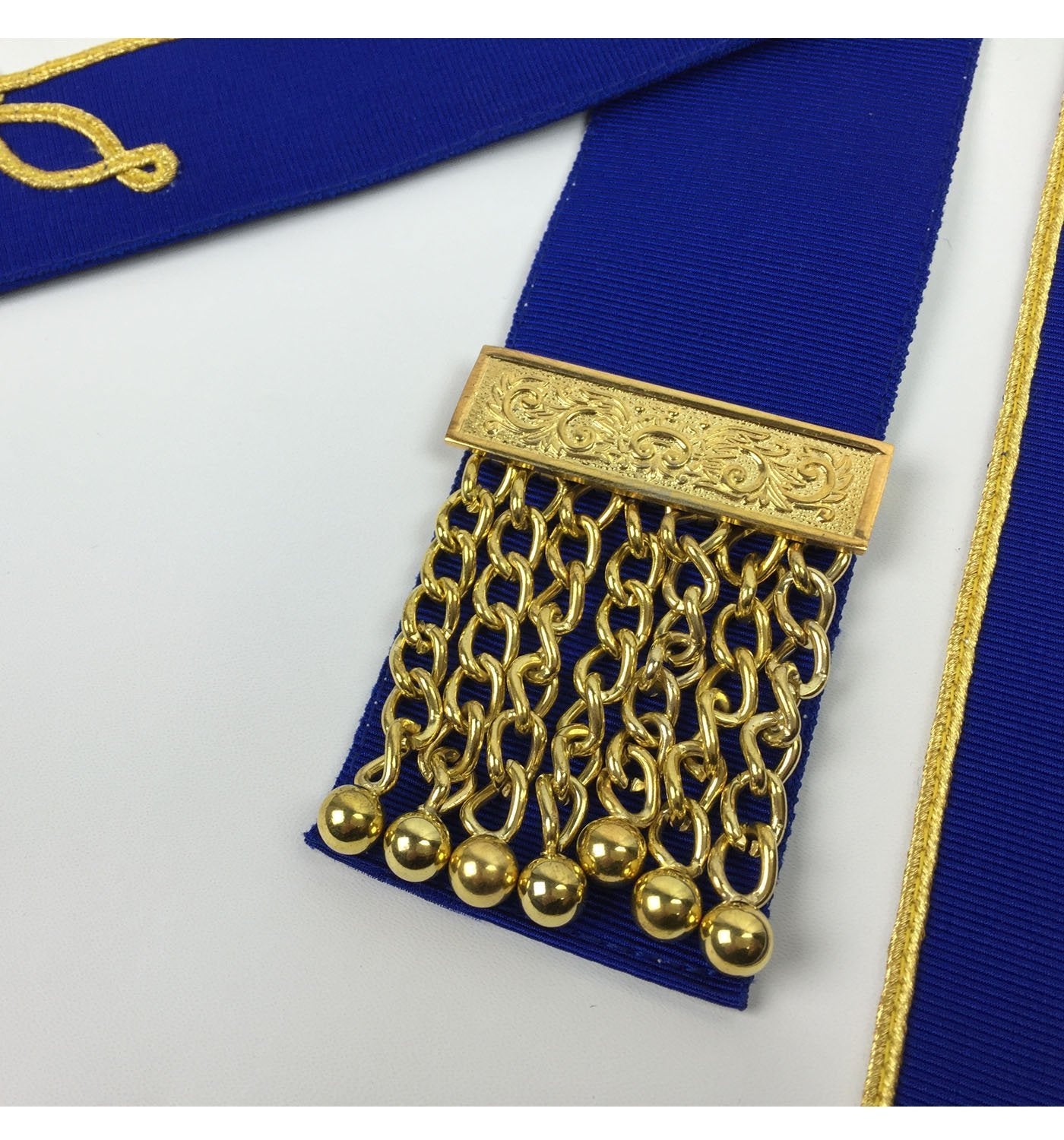 Provincial Officers Craft English Regulation Regalia Set - Apron, Collar, Gloves - Bricks Masons
