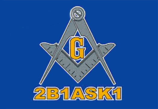 2B1ASK1 Masonic Flag - Bricks Masons