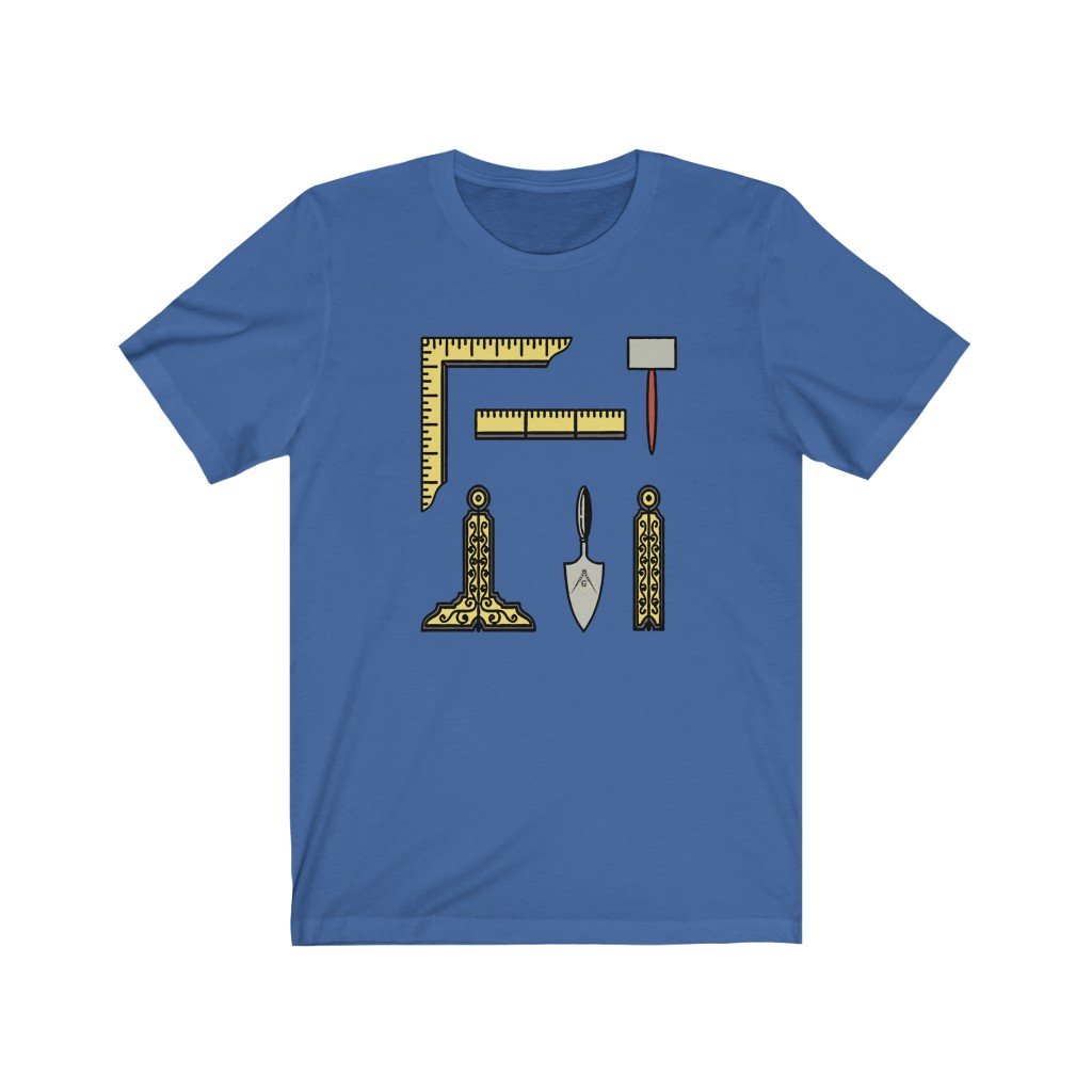 Masonic T-Shirt - Masonic Tools - Bricks Masons