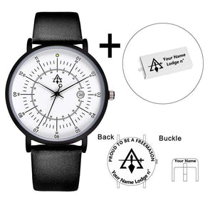 Council Wristwatch - Leather Straps - Bricks Masons