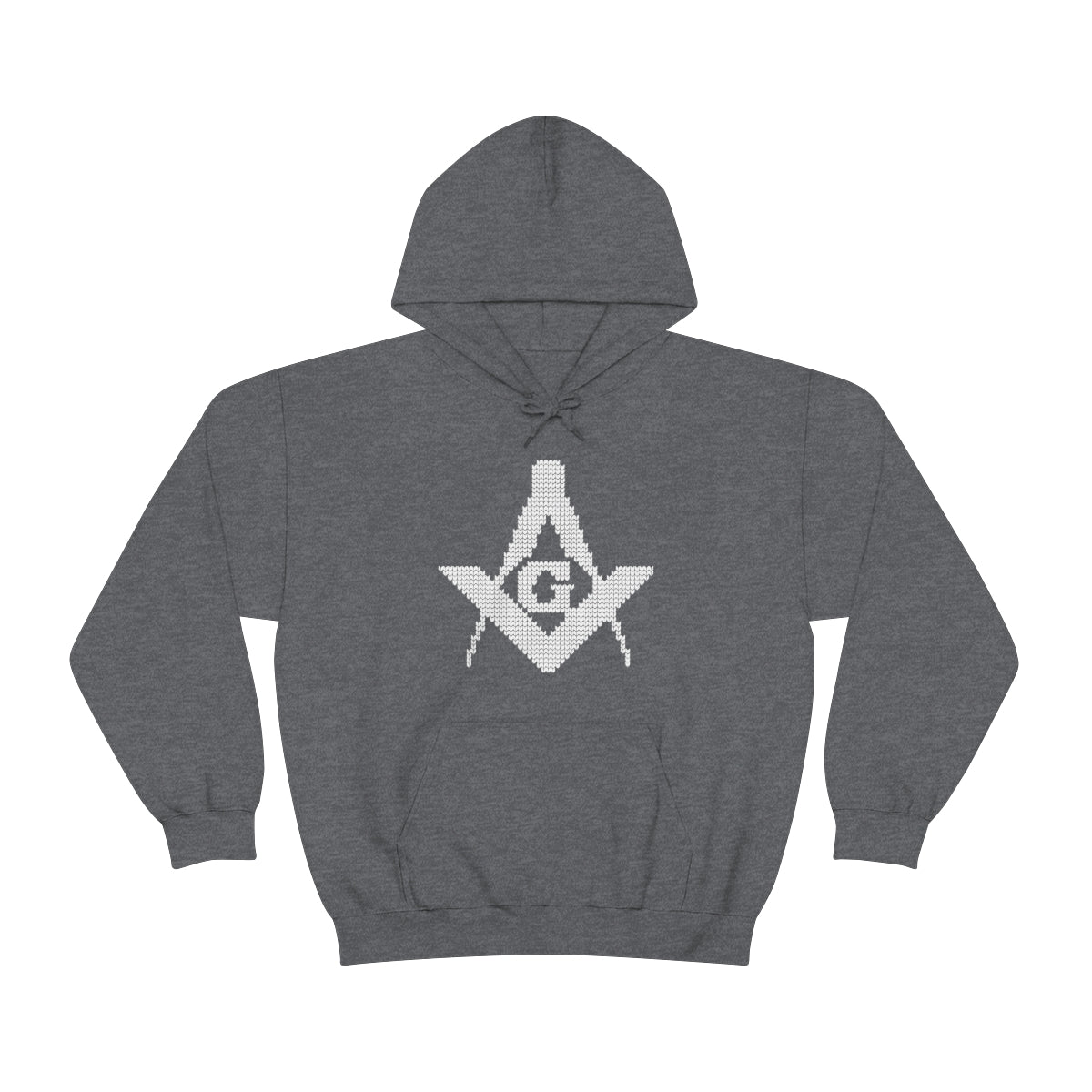 Master Mason Blue Lodge Hoodie - Christmas Ugly Square and Compass G - Bricks Masons