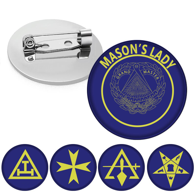 Grand Master Blue Lodge Brooch - Mason's Lady - Bricks Masons