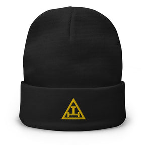 Royal Arch Chapter Beanie - Golden Embroidery - Bricks Masons