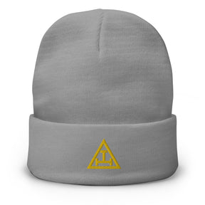 Royal Arch Chapter Beanie - Golden Embroidery - Bricks Masons