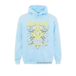 Master Mason Blue Lodge Hoodie - "So Mote It Be" SMIB Square & Compass G - Bricks Masons