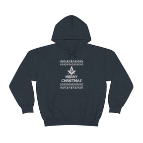 Master Mason Blue Lodge Hoodie - Ugly Merry Christmas - Bricks Masons