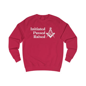 Master Mason Blue Lodge Sweatshirt - Initiated Passed Raised - Bricks Masons