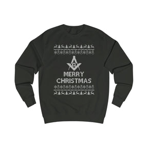 Master Mason Blue Lodge Sweatshirt - Ugly Merry Christmas Sweater - Bricks Masons